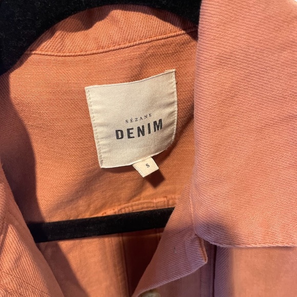 Sézane Will Jacket Blush Denim Size Small - Picture 4 of 5